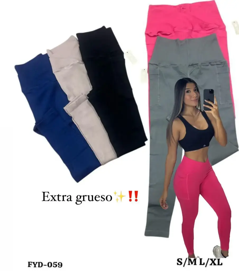 LEGGINS CON  BOLSILLOS PREMUM - UNIDAD 