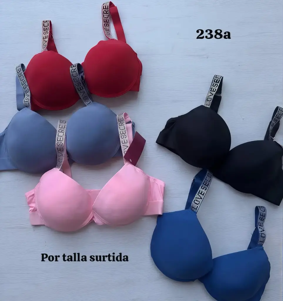 DOCENA SELLADA- BRASIER CON BRILLOS