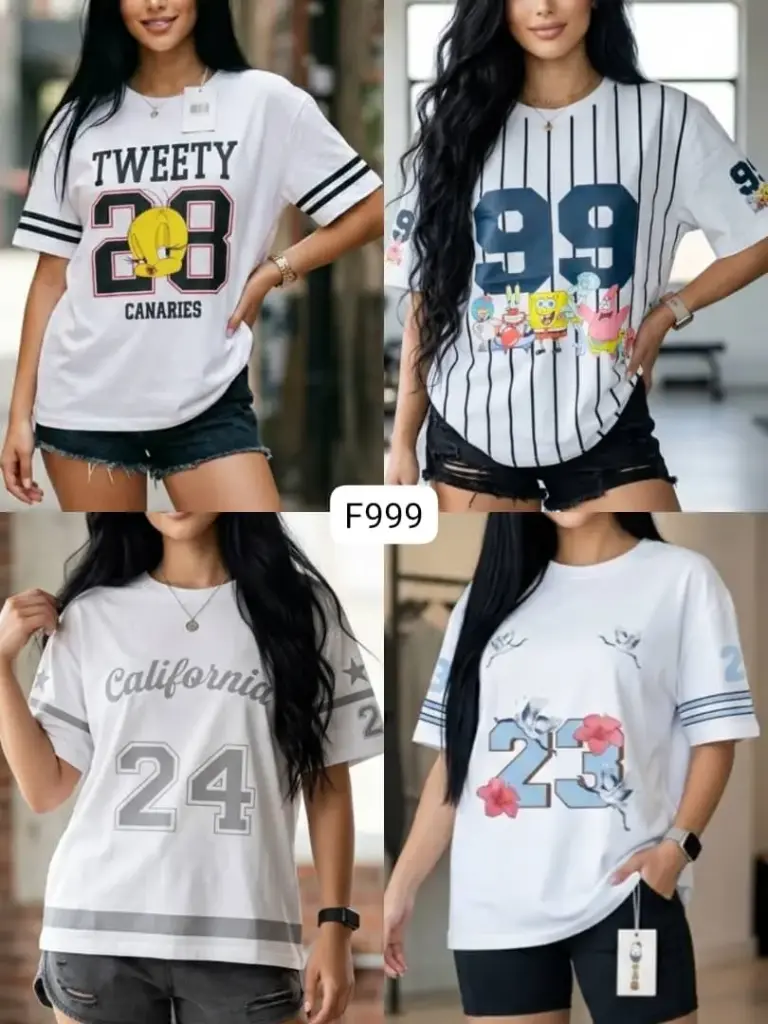 OVERSIZE ALGODON DAMA - 3 UNIDADES POR 16$