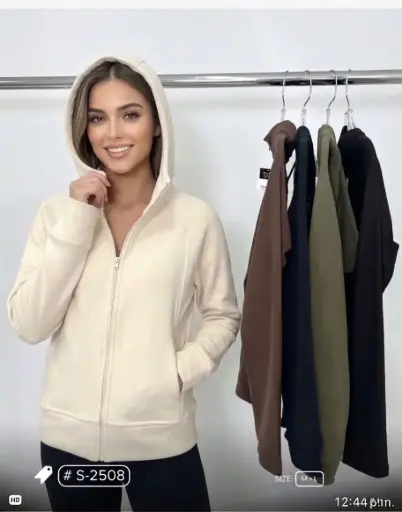 [S2508] UNIDAD - CHAQUETA DEPORTIVA TELA TERCIOPELO