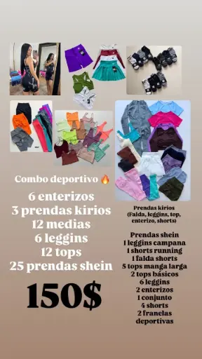 [shein combo1] COMBO DEPORTIVO - 64 PIEZAS 