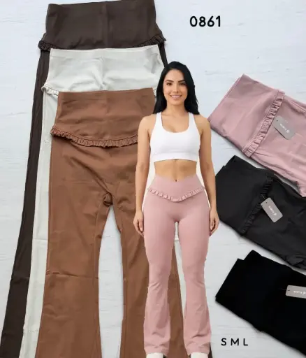 [0861] MEDIA DOCENA - LEGGINS CAMPANA PREMIUM