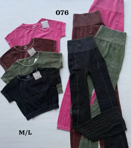 [076] MEDIA DOCENA- SET DEPORTIVO EXTRA GRUESO TRAE LEGGINS CAMPANA O TUBO SURTIDO