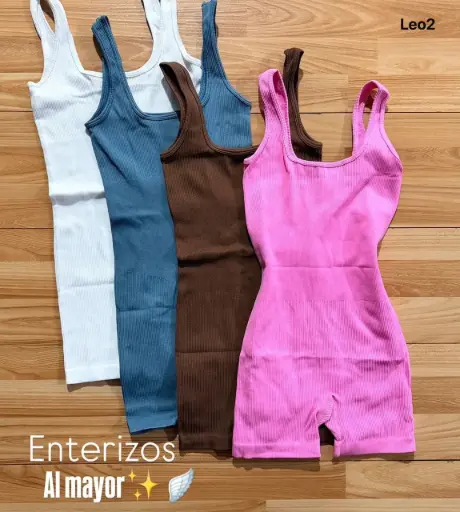 [LEO2] MEDIA DOCENA ENTERIZO CORTO SIN PUSH UP 