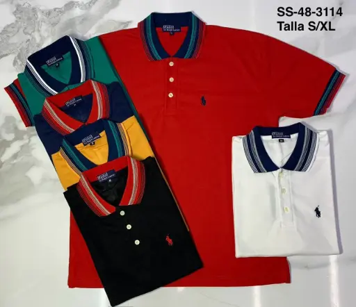 [3114] MEDIA DOCENA CHEMIS POLO CABALLERO