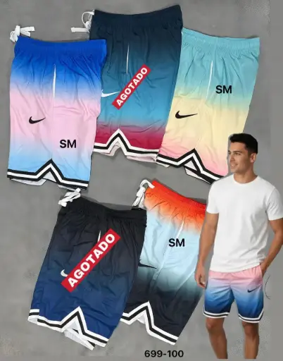 [S699100] SHORT NBA DEGRADE CABALLERO UNIDAD C/U