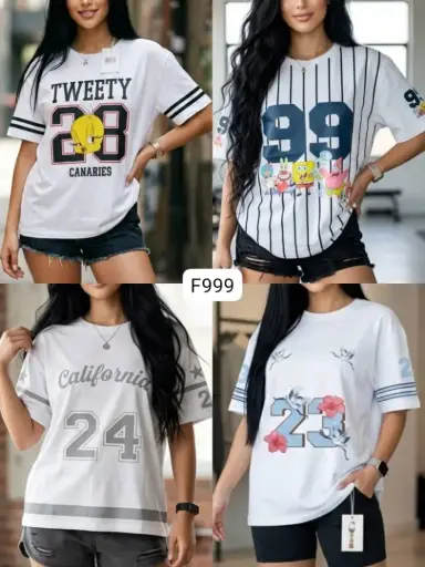 [f999] OVERSIZE ALGODON DAMA - 3 UNIDADES POR 16$